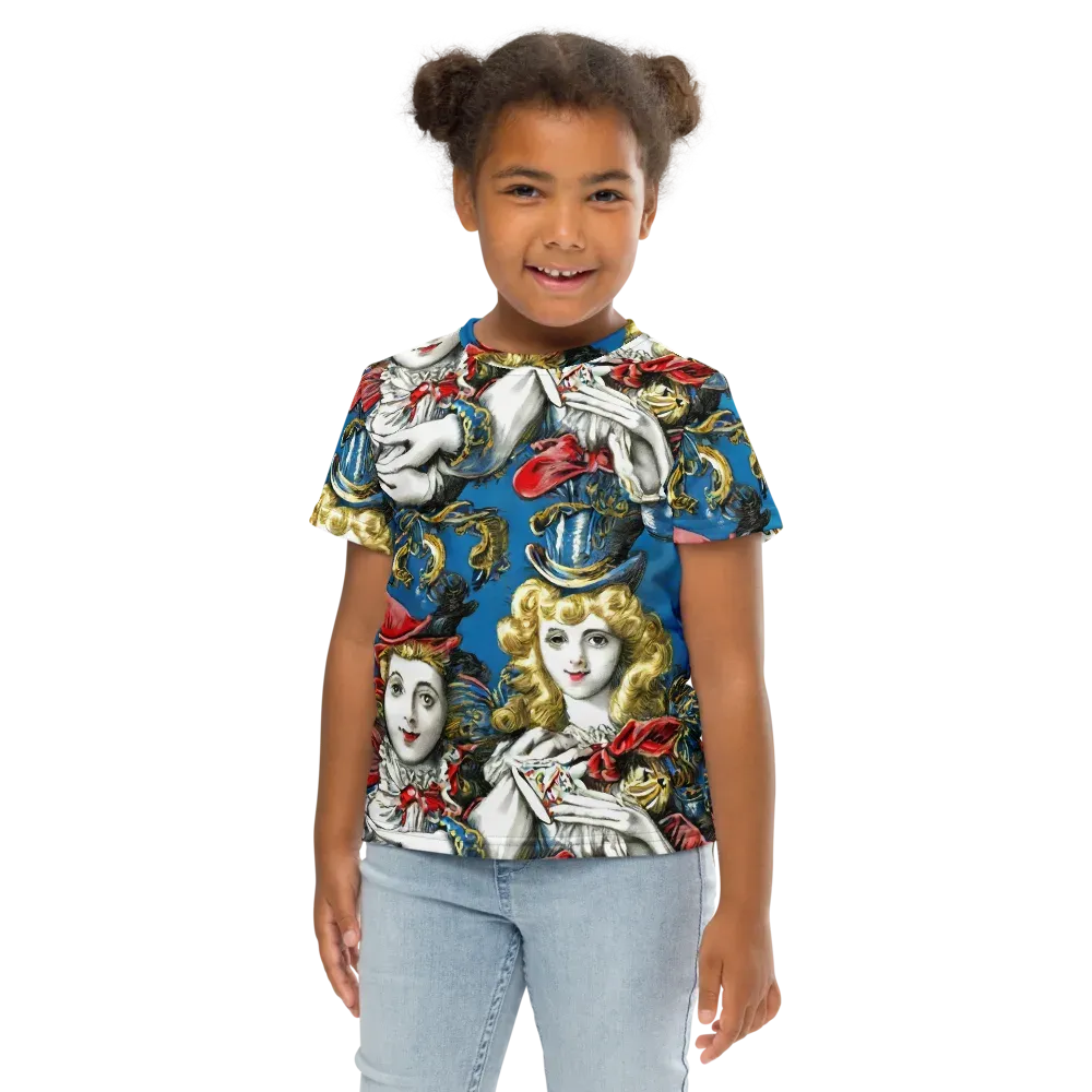 Masquerade Echoes on Kids Crew Neck T-Shirt — Front