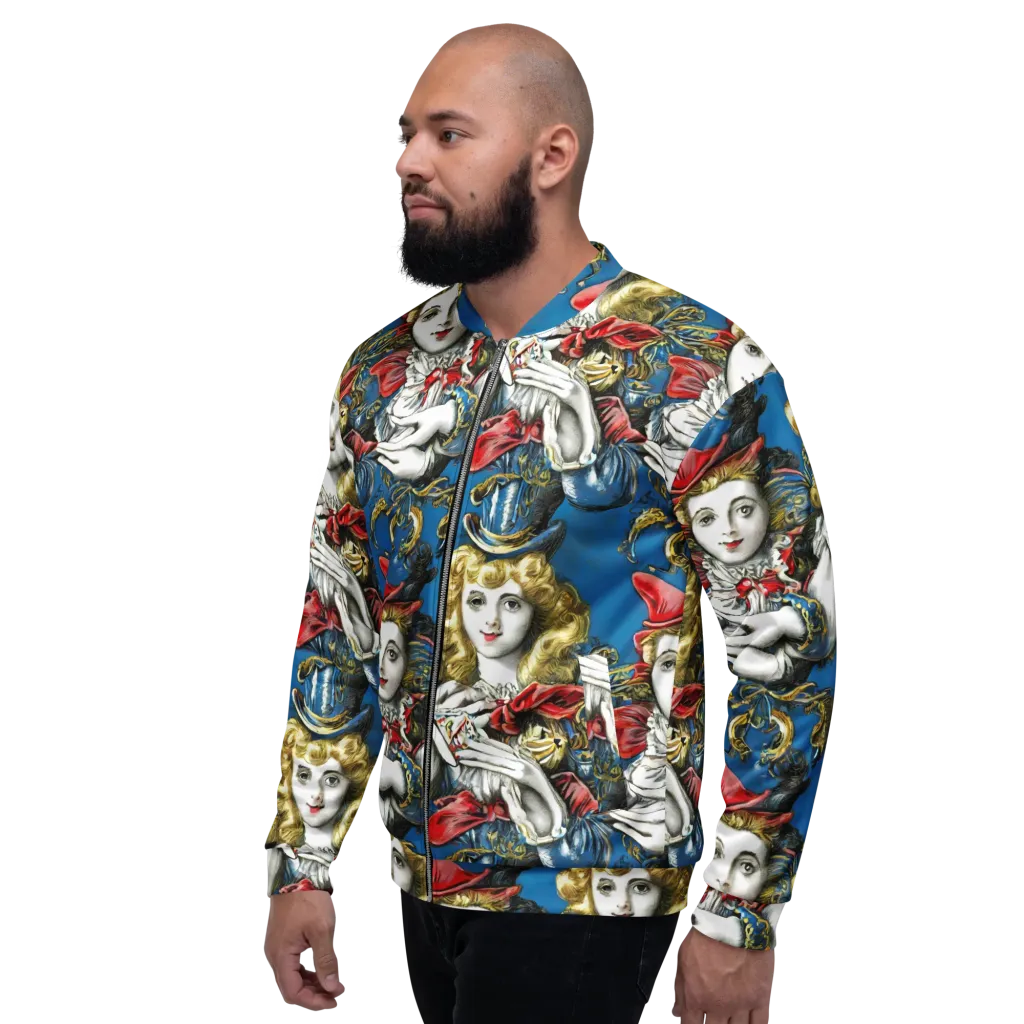 Masquerade Echoes on Bomber Jacket — Left