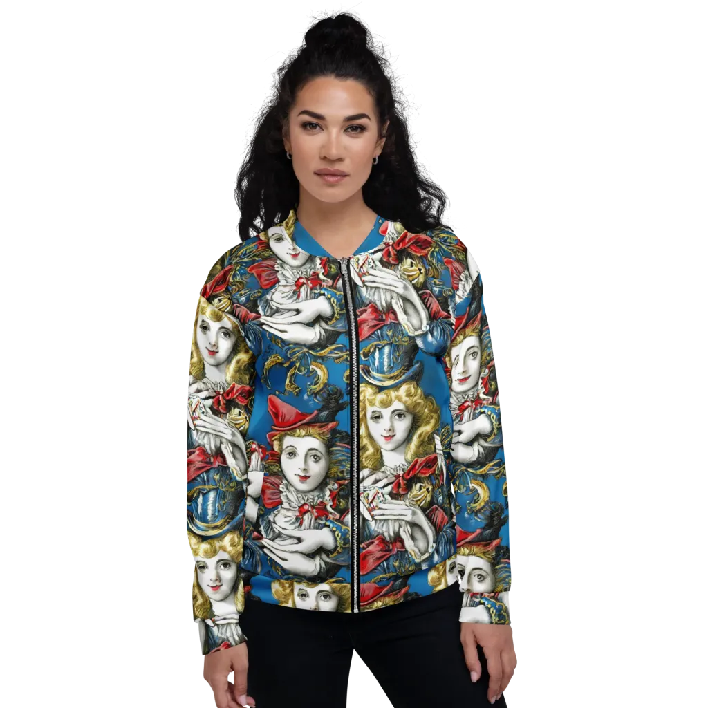 Masquerade Echoes on Bomber Jacket — Front