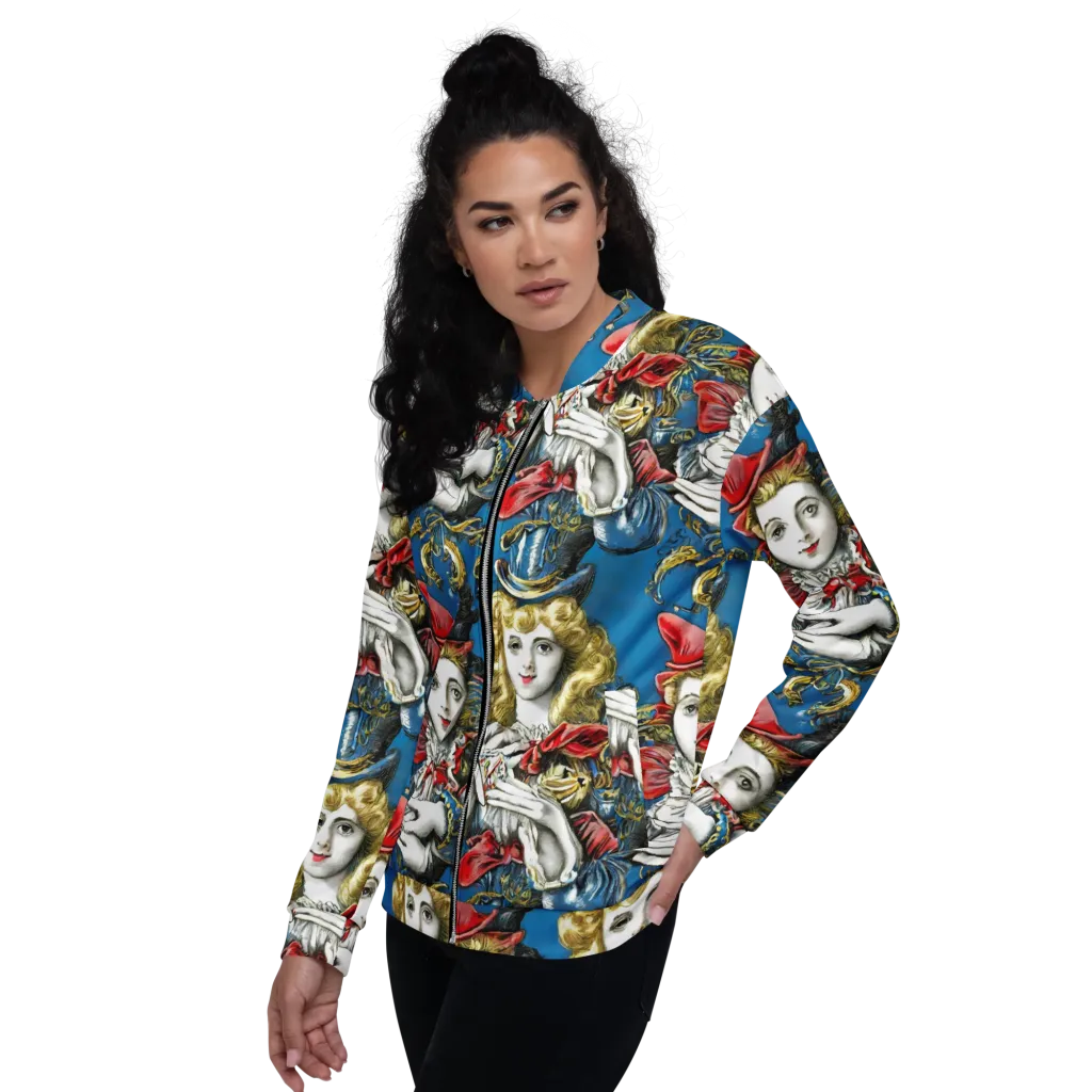 Masquerade Echoes on Bomber Jacket — Left