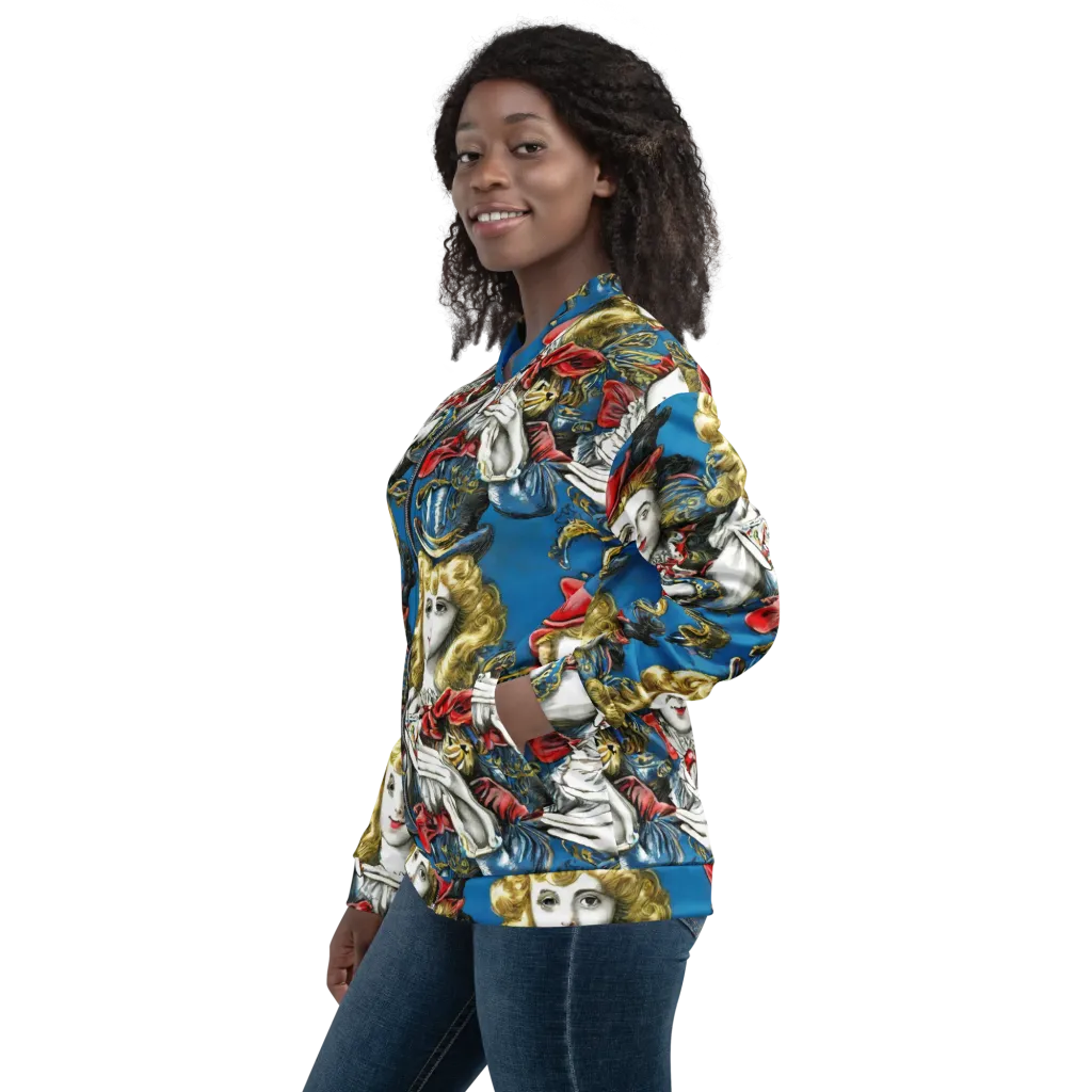 Masquerade Echoes on Bomber Jacket — Left