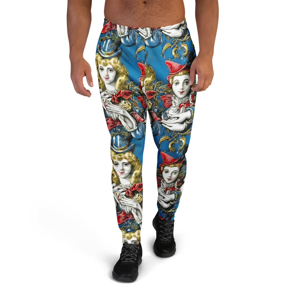 Masquerade Echoes on Men's Joggers — Front