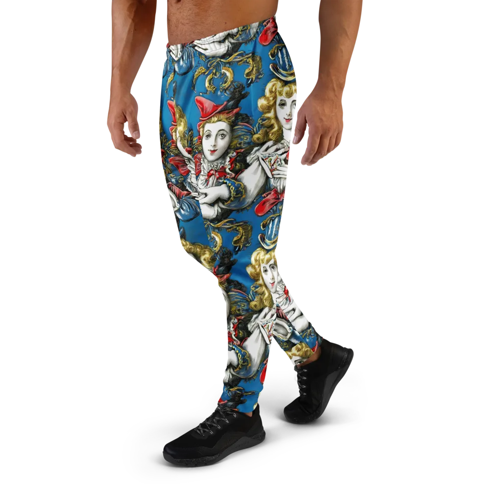 Masquerade Echoes on Men's Joggers — Left