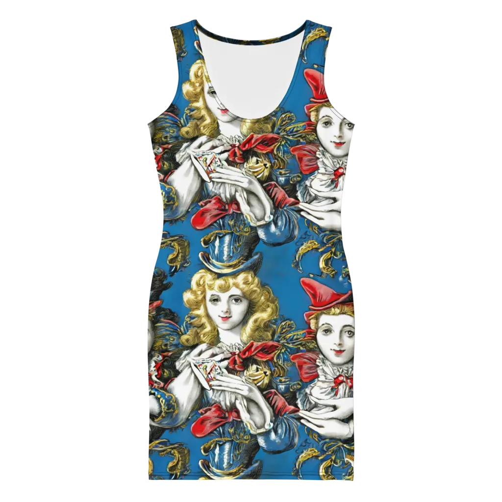 Masquerade Echoes on Bodycon Dress — Front