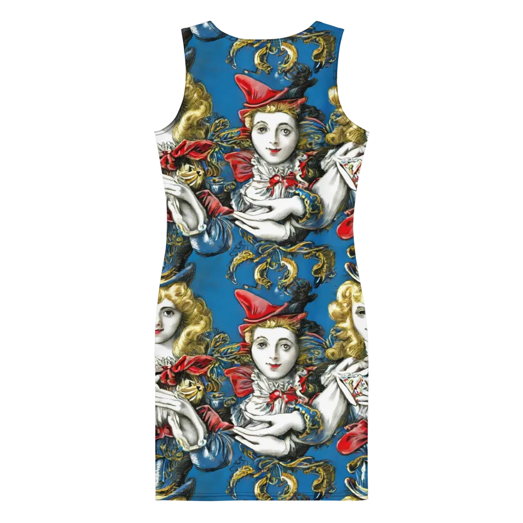 Masquerade Echoes on Bodycon Dress — Back