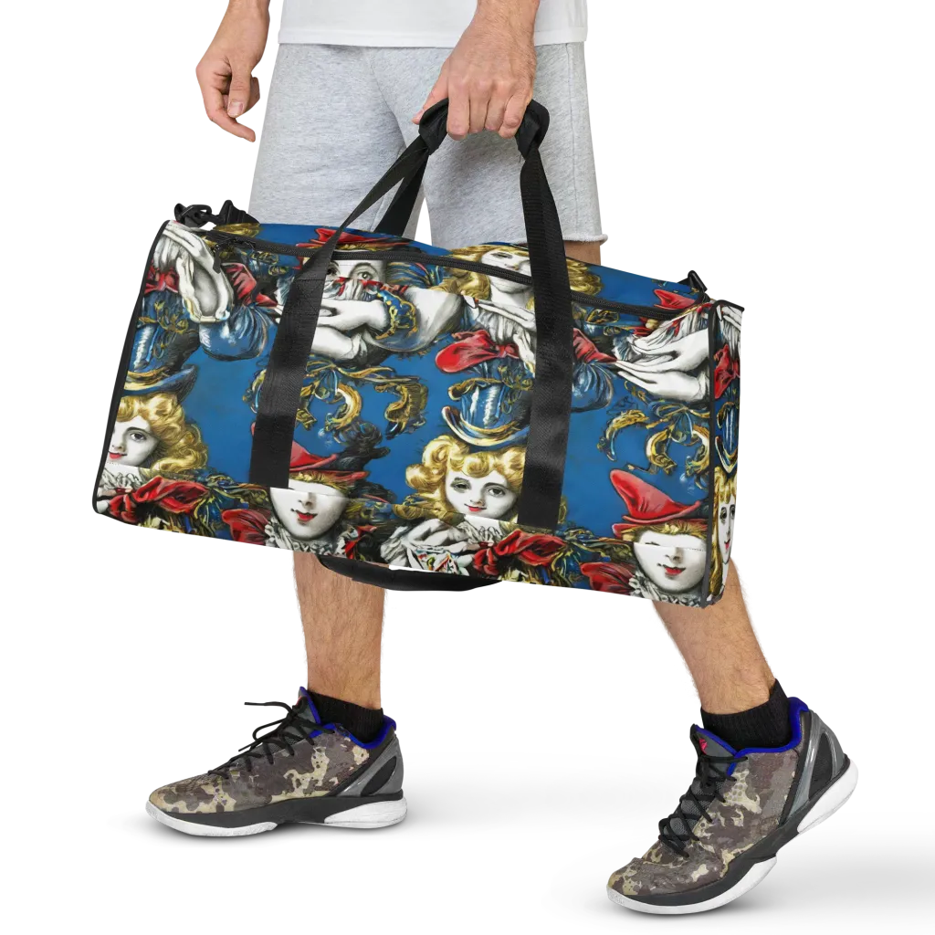 Masquerade Echoes on Duffle Bag — Front