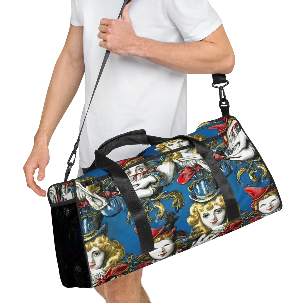 Masquerade Echoes on Duffle Bag — Right Front