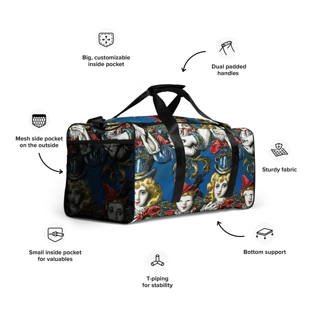Masquerade Echoes on Duffle Bag — Right Front