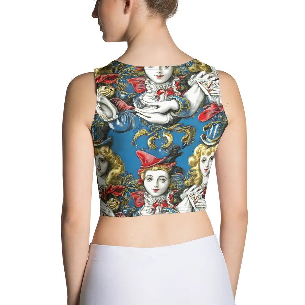 Masquerade Echoes on Crop Top — Back