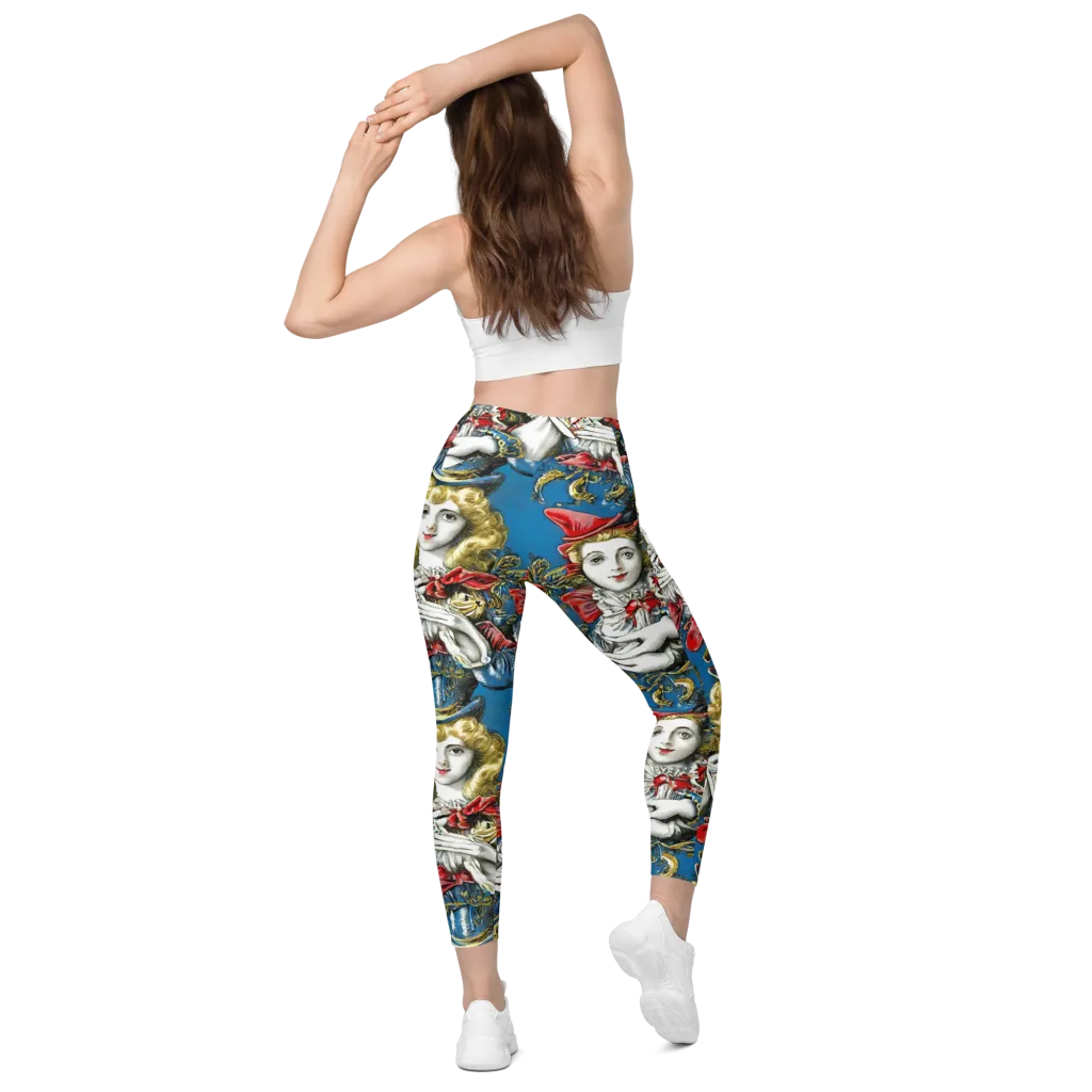 Masquerade Echoes on Leggings with Pockets — Back
