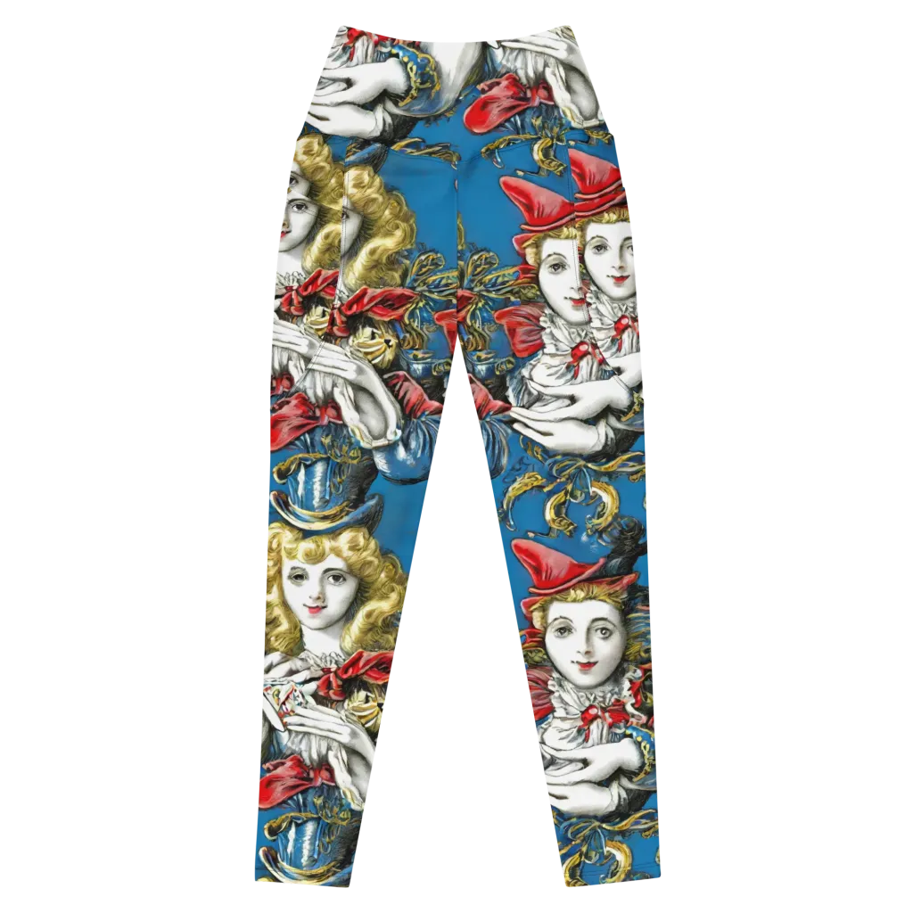 Masquerade Echoes on Leggings with Pockets — Front