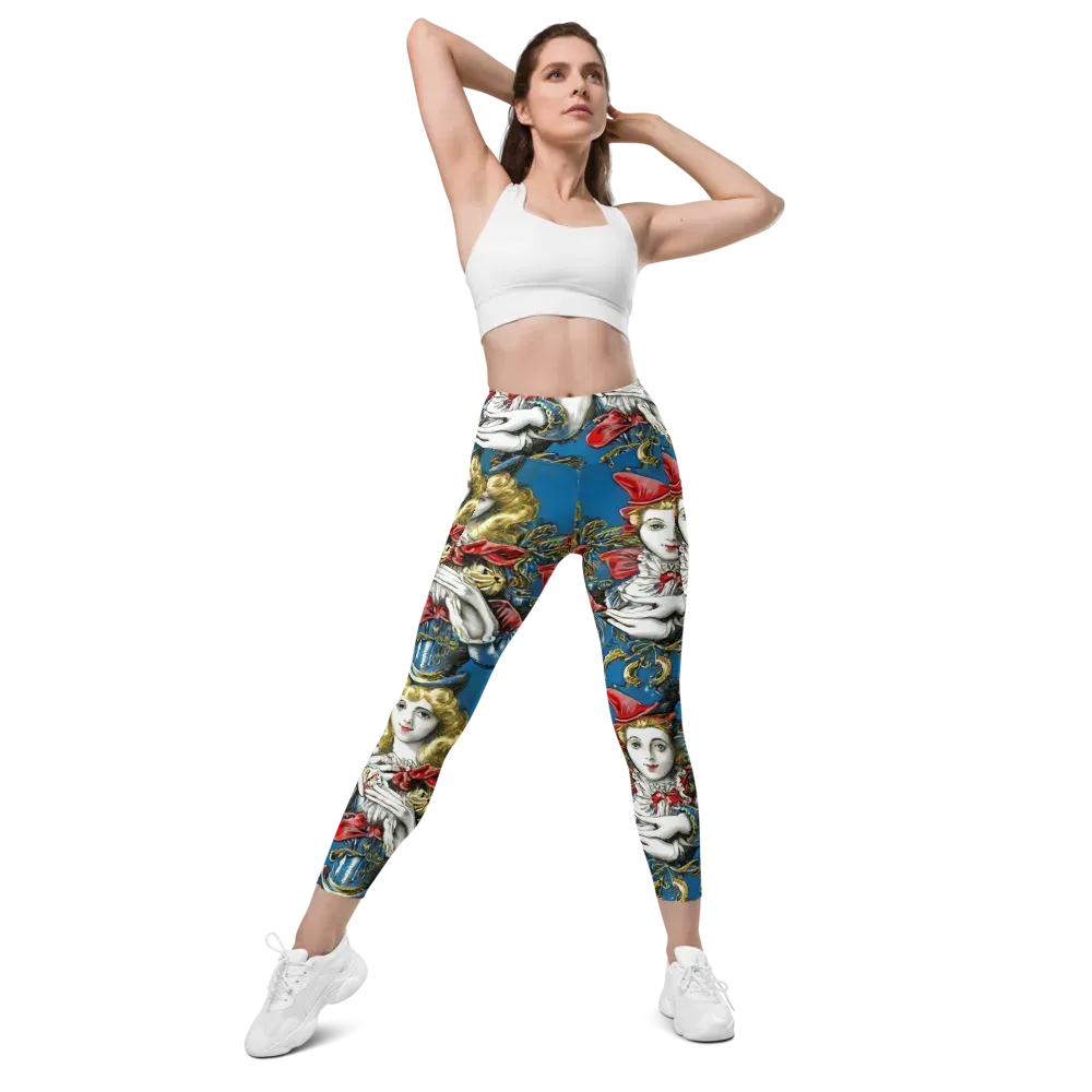 Masquerade Echoes on Leggings with Pockets — Front