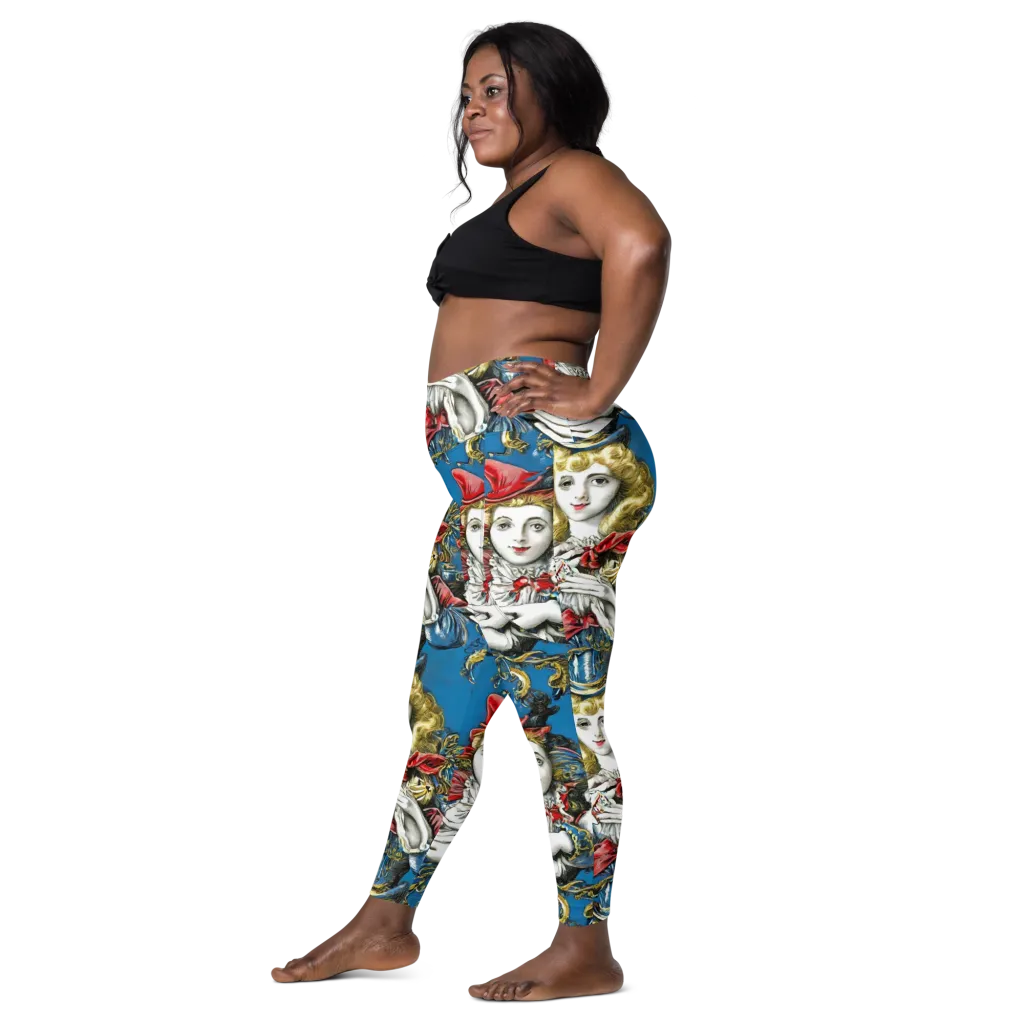 Masquerade Echoes on Leggings with Pockets — Left