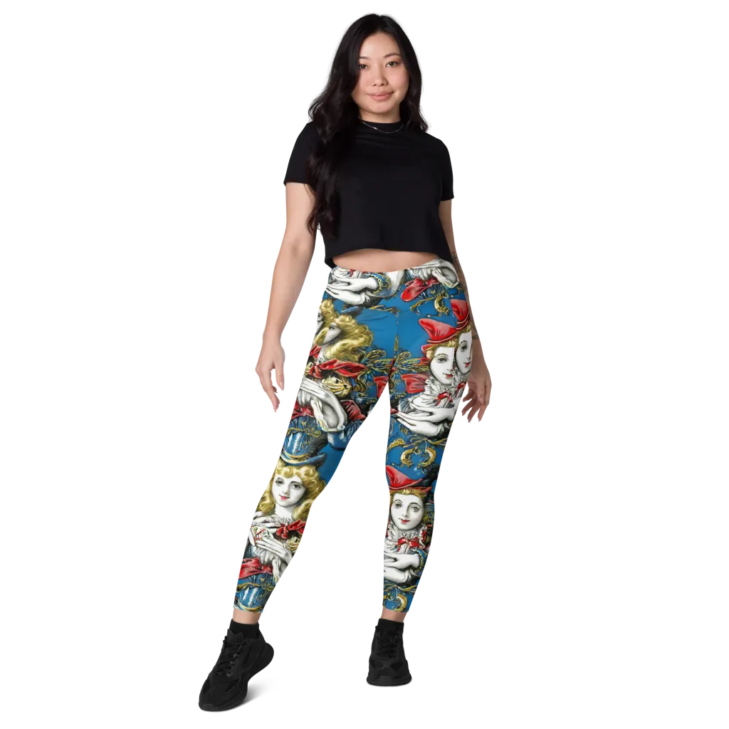 Masquerade Echoes on Leggings with Pockets — Front