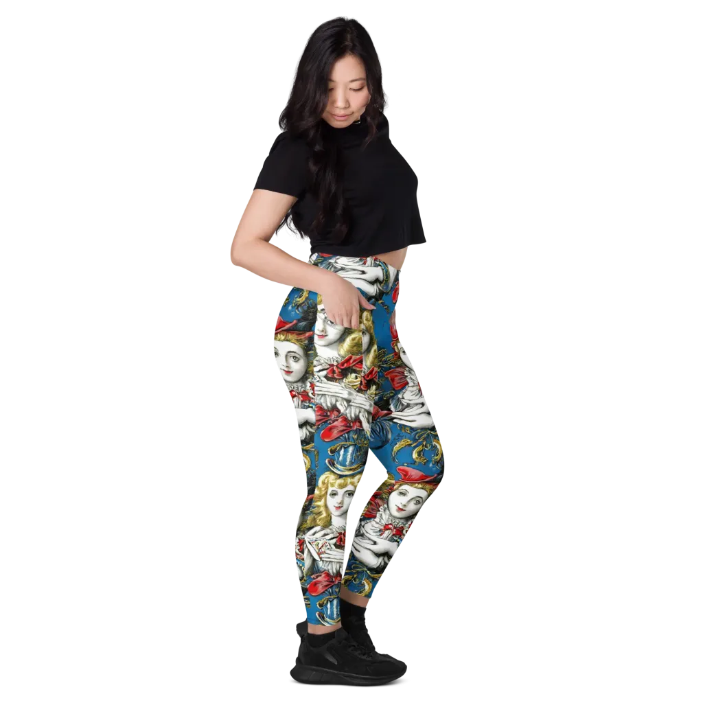 Masquerade Echoes on Leggings with Pockets — Right