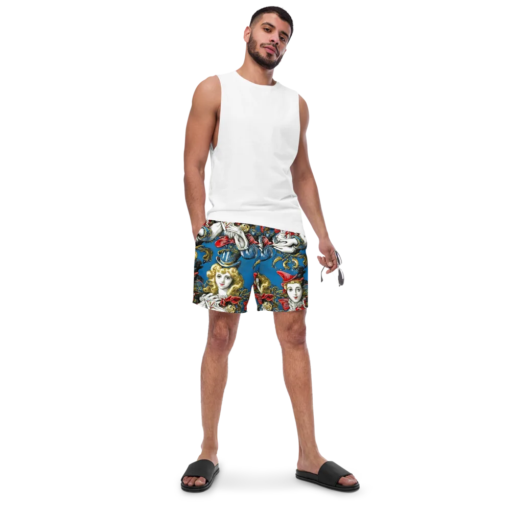 Masquerade Echoes on Swim Trunks — Front