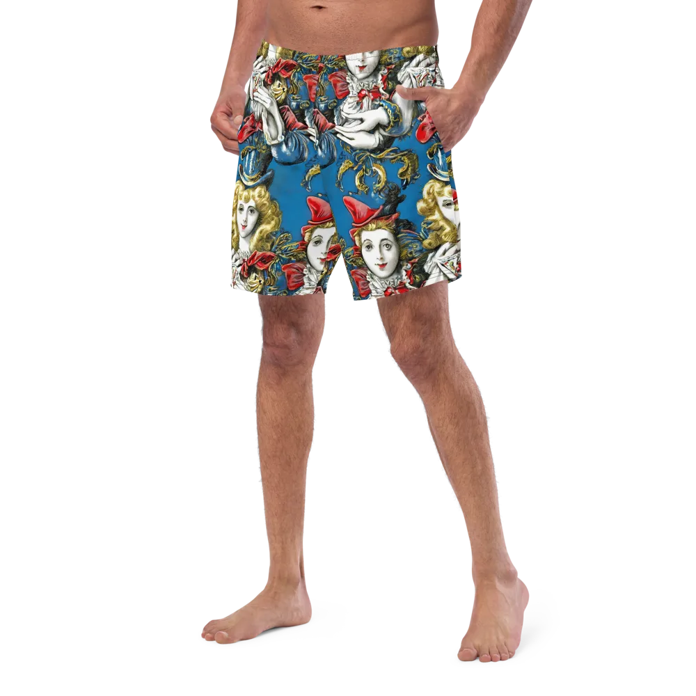 Masquerade Echoes on Swim Trunks — Left Front