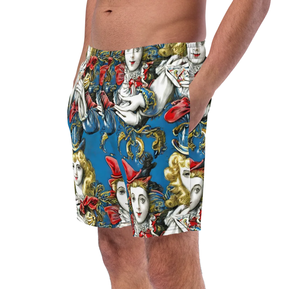 Masquerade Echoes on Swim Trunks — Left Front