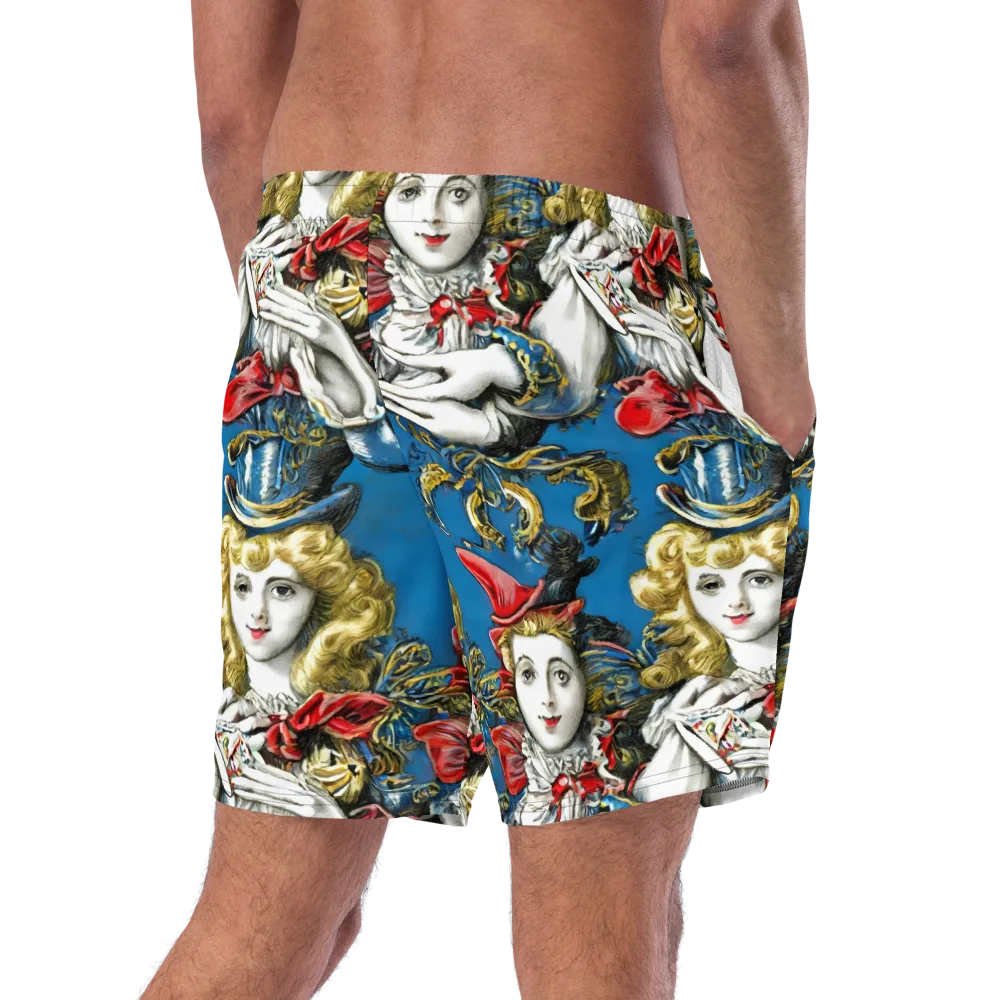 Masquerade Echoes on Swim Trunks — Right Back
