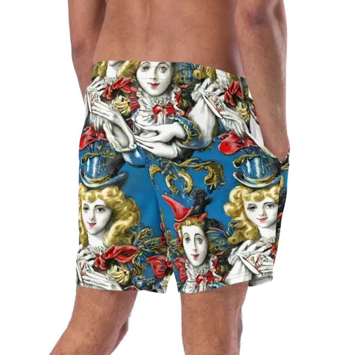 Masquerade Echoes on a Swim Trunks