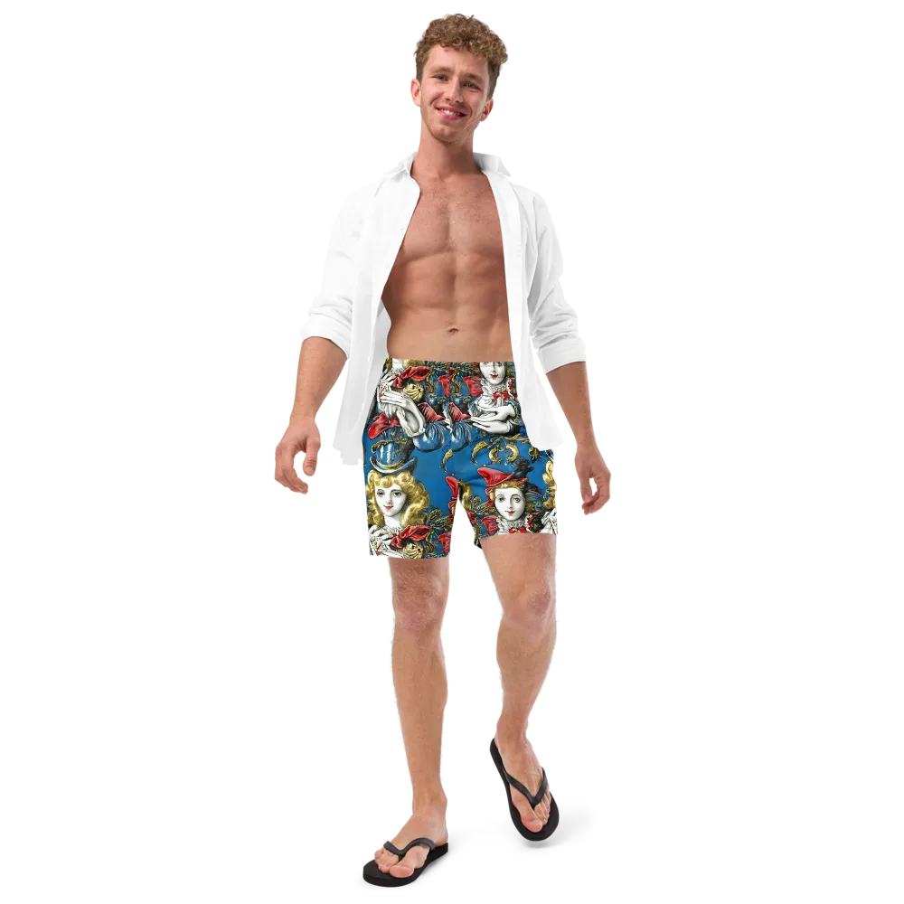 Masquerade Echoes on Swim Trunks — Front