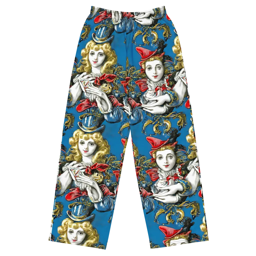 Masquerade Echoes on Wide-Leg Pants — Front