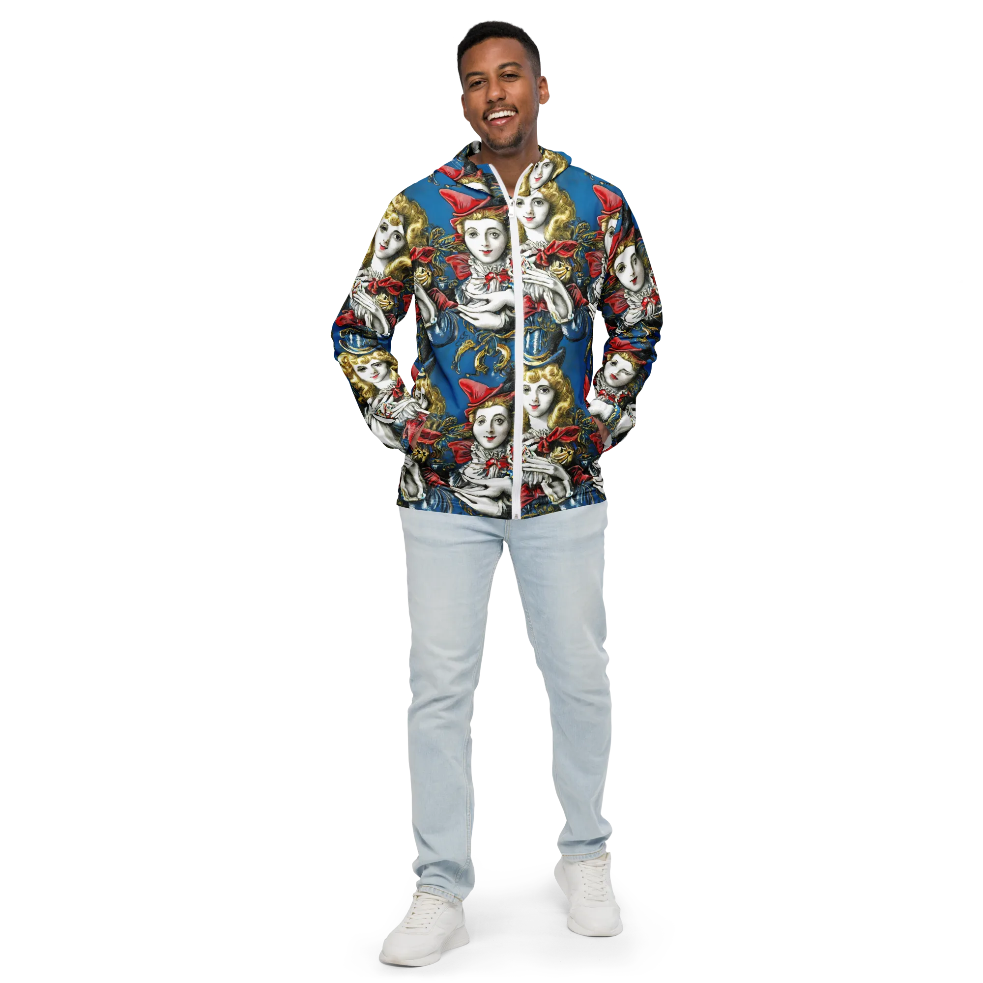 Masquerade Echoes on Men's Windbreaker — Front