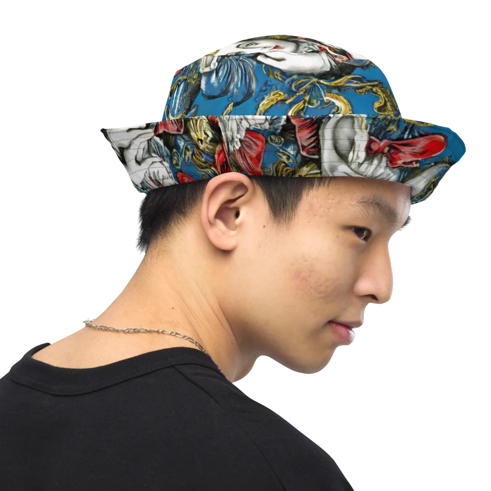 Masquerade Echoes on Reversible Bucket Hat — Right Outside