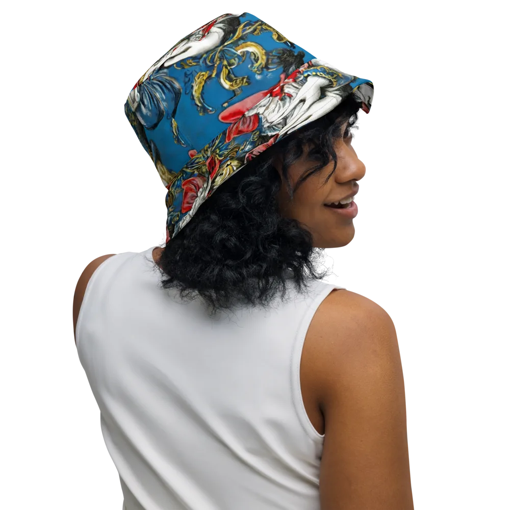 Masquerade Echoes on Reversible Bucket Hat — Right Outside