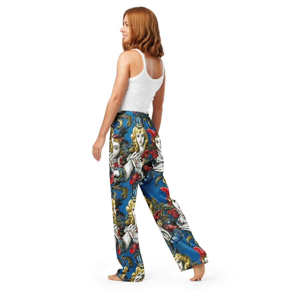 Masquerade Echoes on Women's Pajama Pants — Back