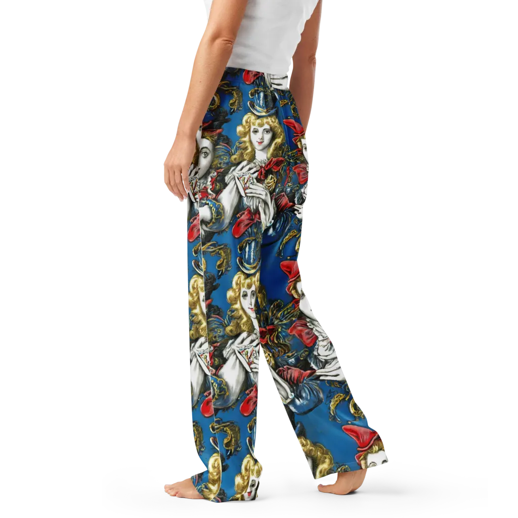 Masquerade Echoes on Women's Pajama Pants — Left