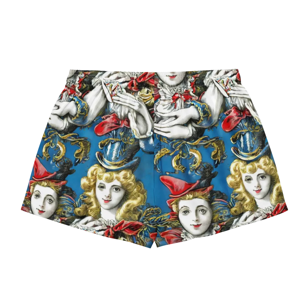 Masquerade Echoes on Women's Pajama Shorts — Back