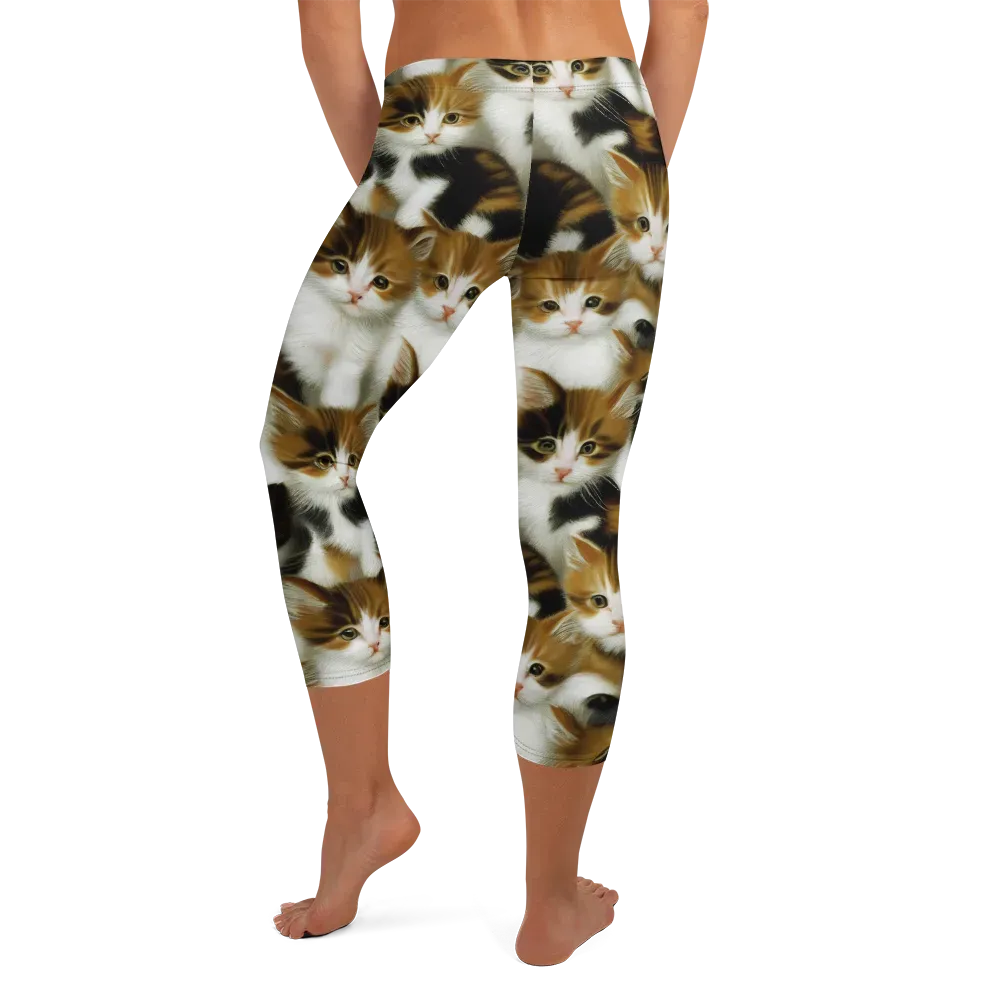 Cuddle Chaos on Capri Leggings — Back
