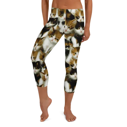 Cuddle Chaos on a Capri Leggings