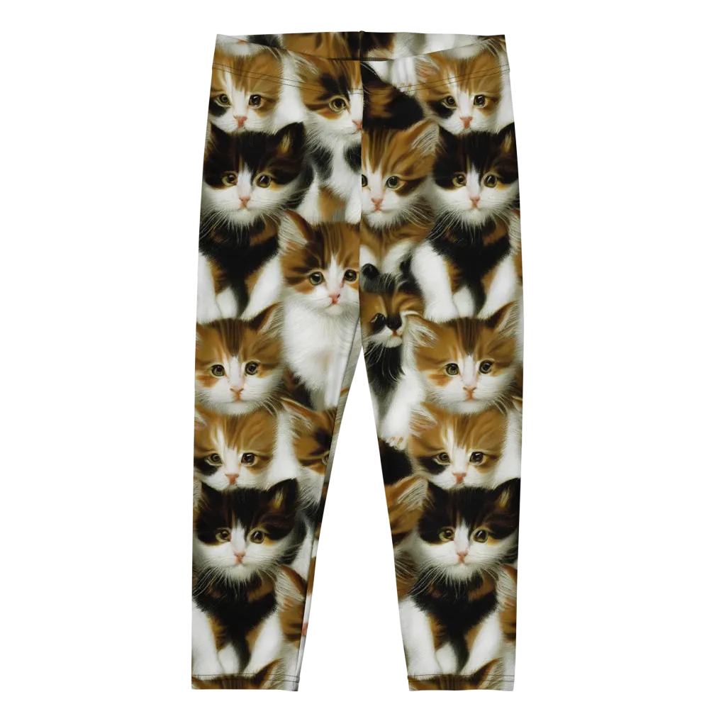 Cuddle Chaos on Capri Leggings — Front
