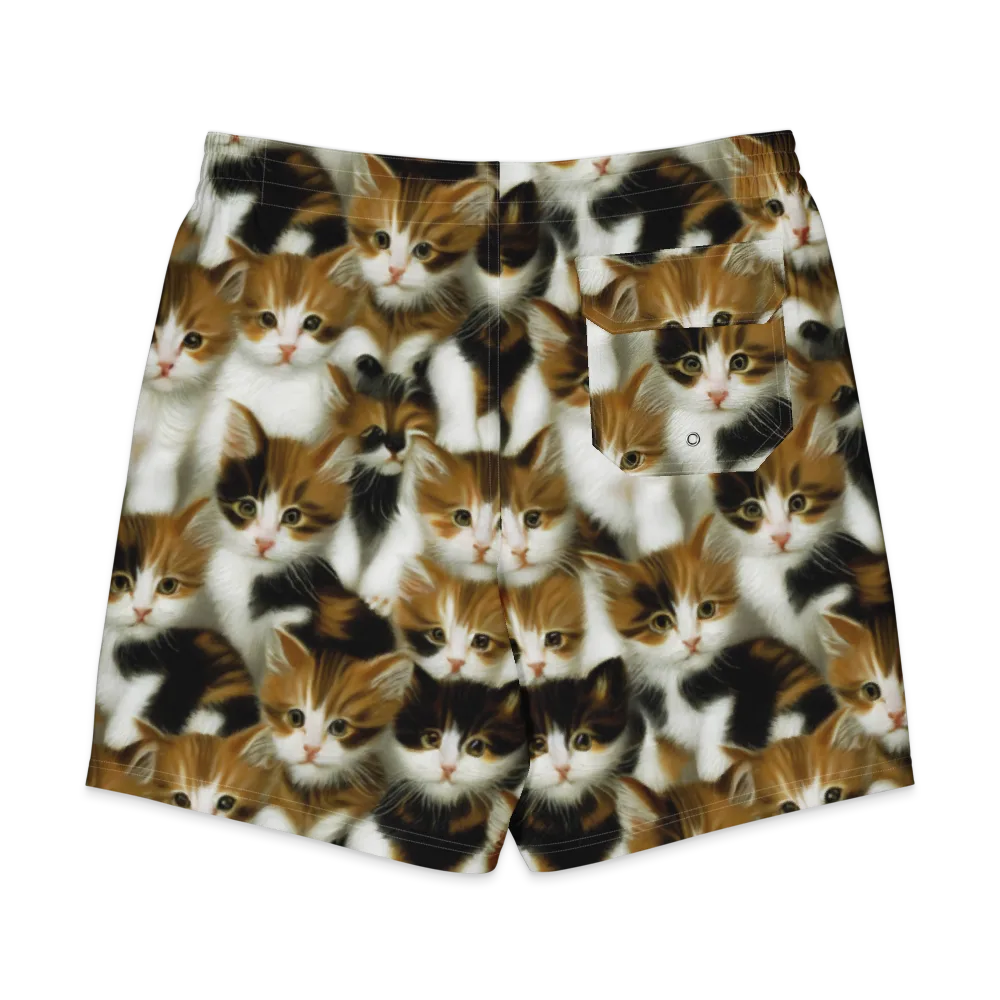 Cuddle Chaos on Men's Board Shorts — Back