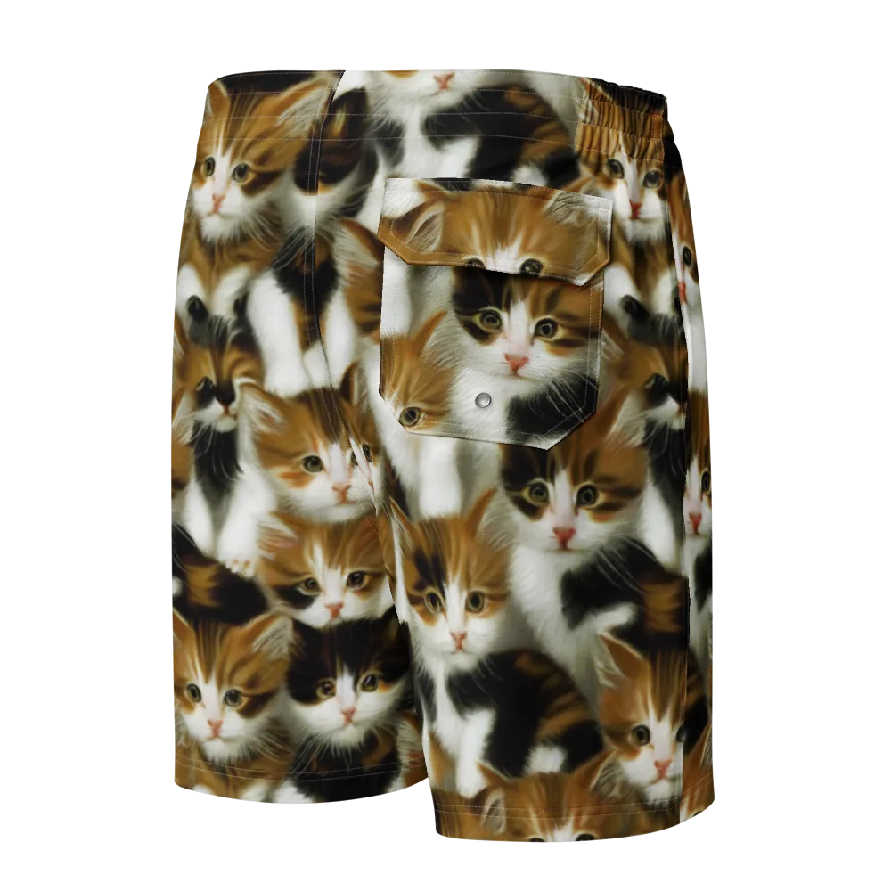 Cuddle Chaos on Men's Board Shorts — Back