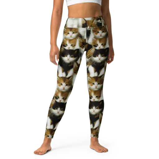 Cuddle Chaos on a Yoga Leggings