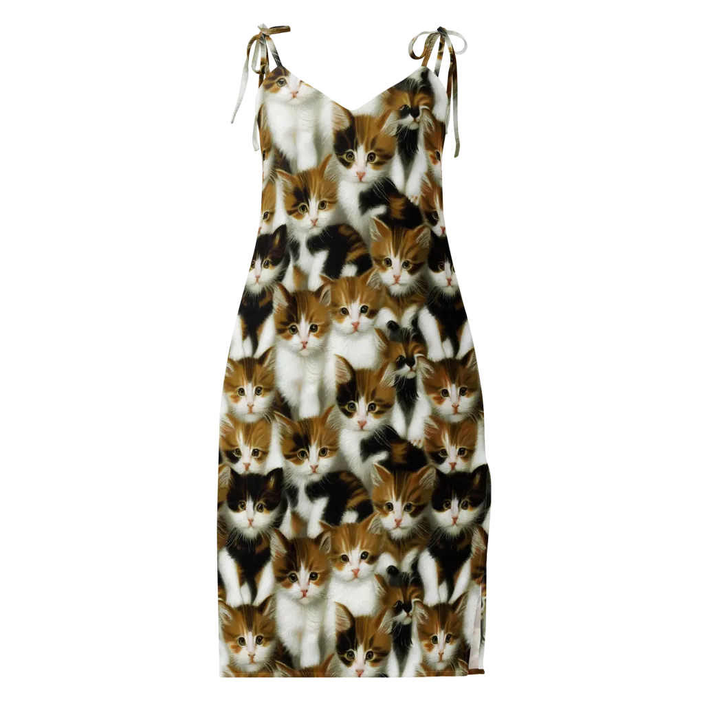 Cuddle Chaos on Slip Dress — Front
