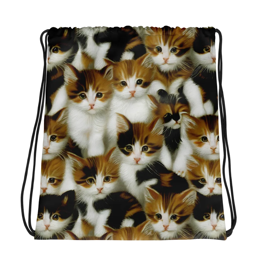 Cuddle Chaos on Drawstring Bag — Photo