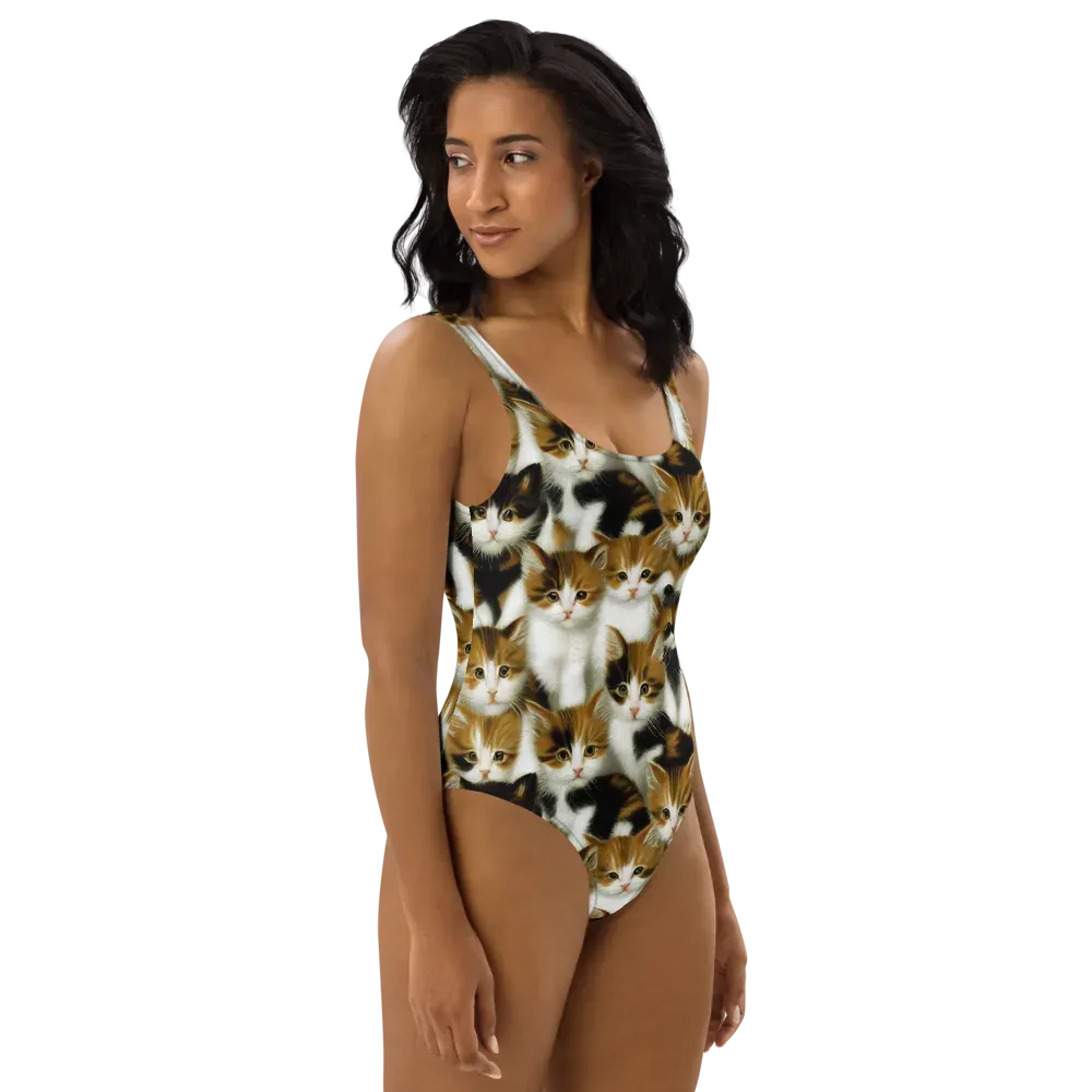 Cuddle Chaos on One-Piece Swimsuit — Right