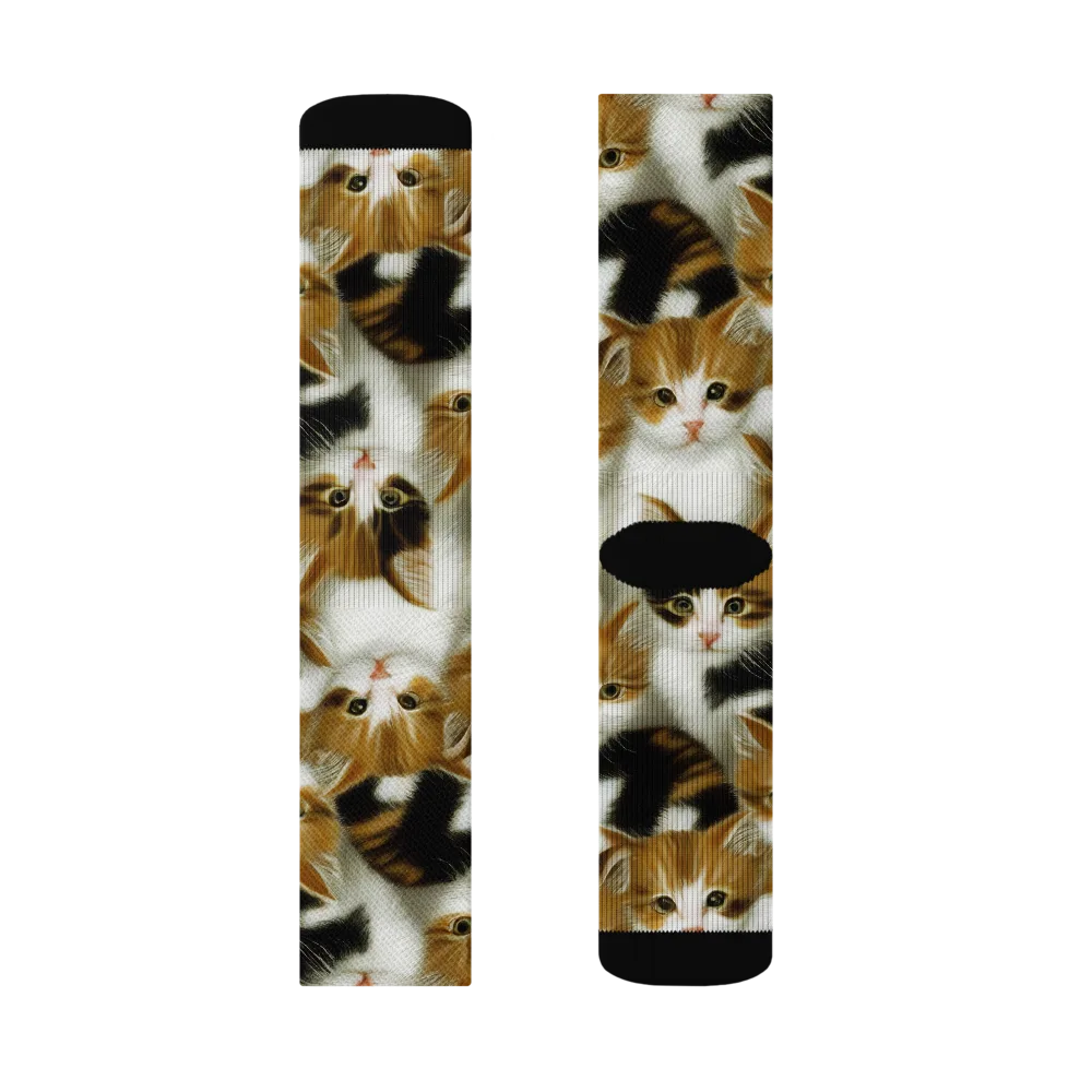Cuddle Chaos on Socks — Left Sock