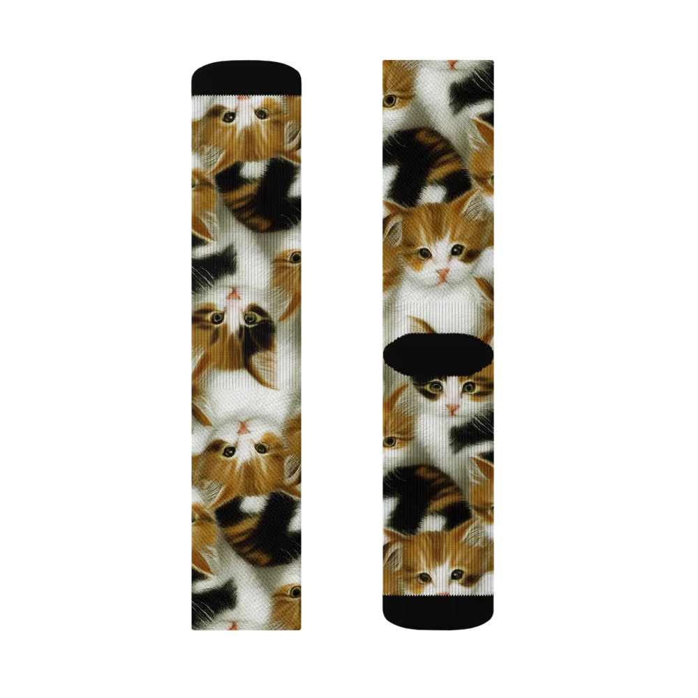 Cuddle Chaos on Socks — Right Sock