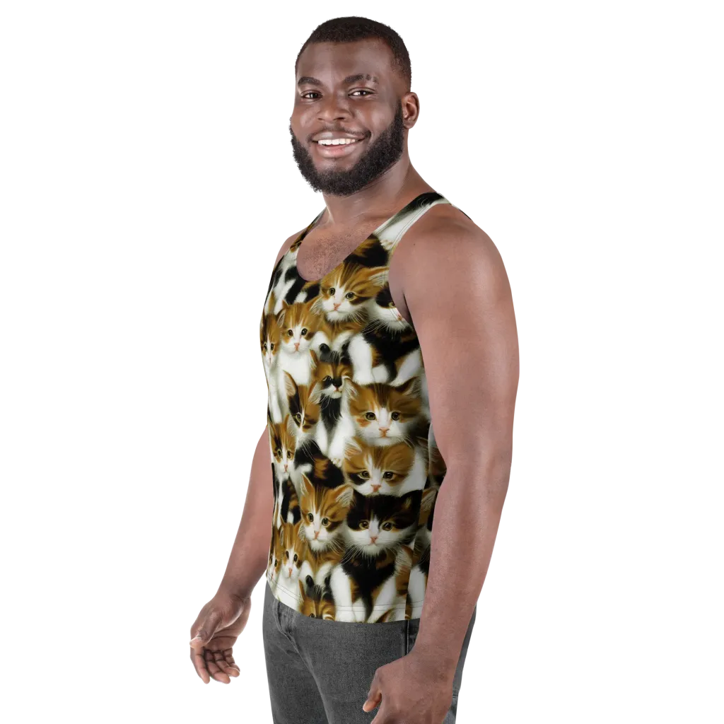 Cuddle Chaos on Men's Tank Top — Left Front