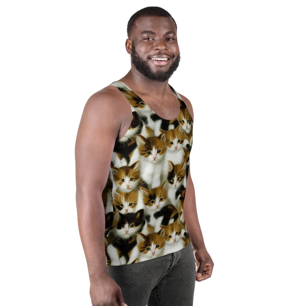 Cuddle Chaos on Men's Tank Top — Right Front
