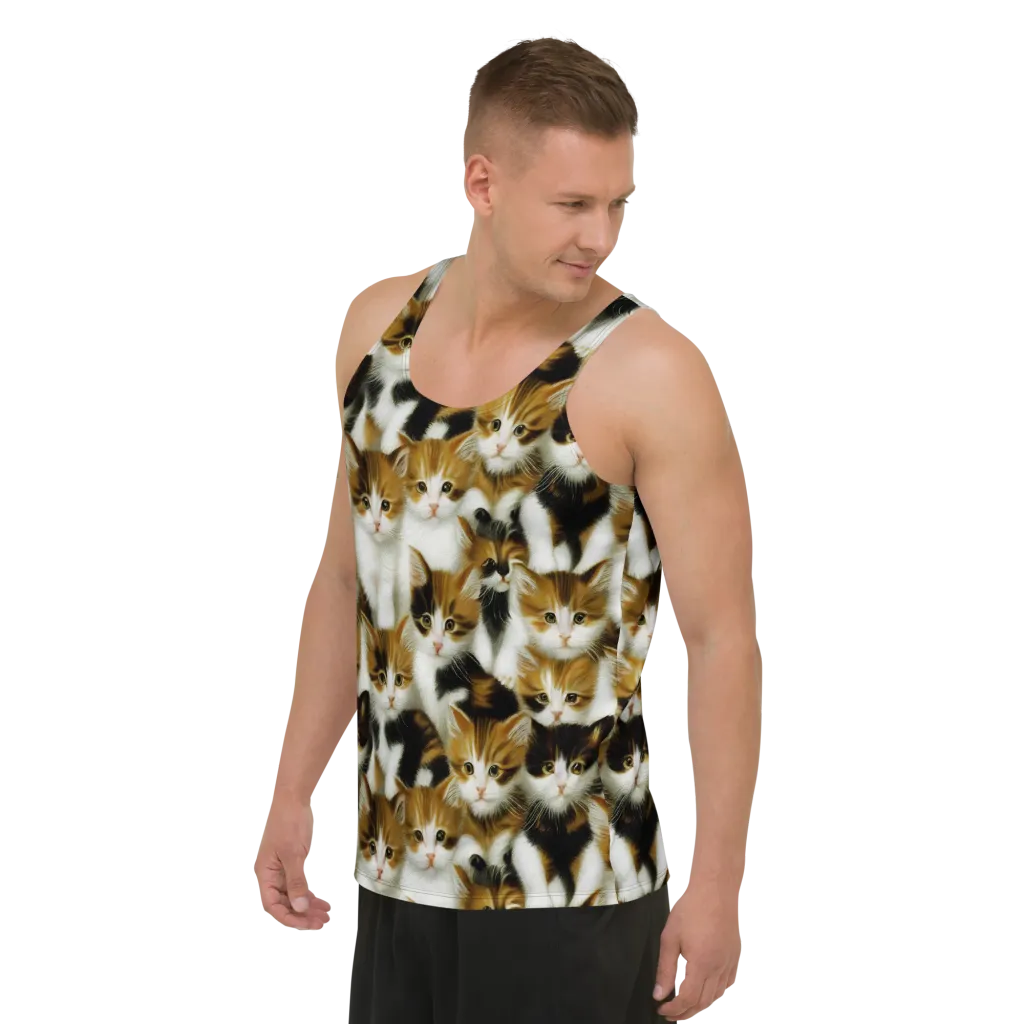 Cuddle Chaos on Men's Tank Top — Left Front