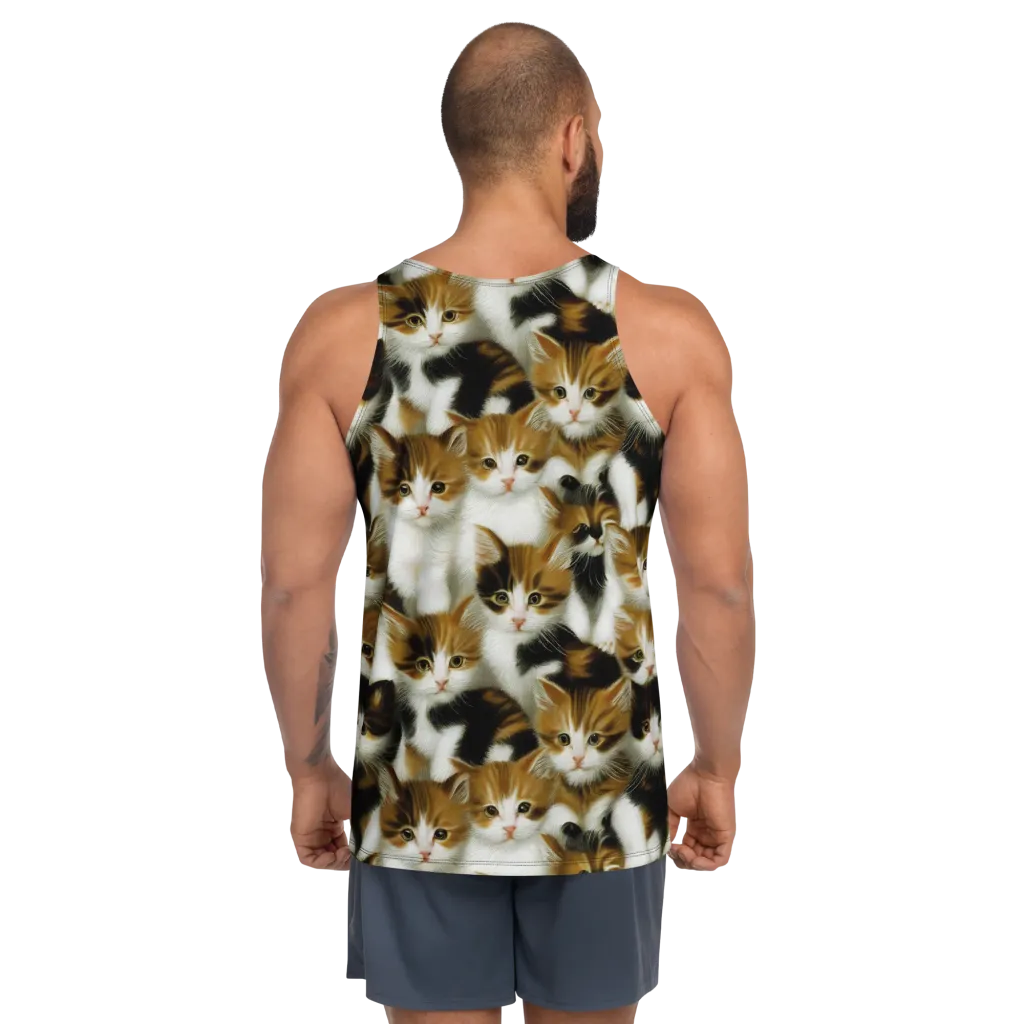 Cuddle Chaos on Men's Tank Top — Back