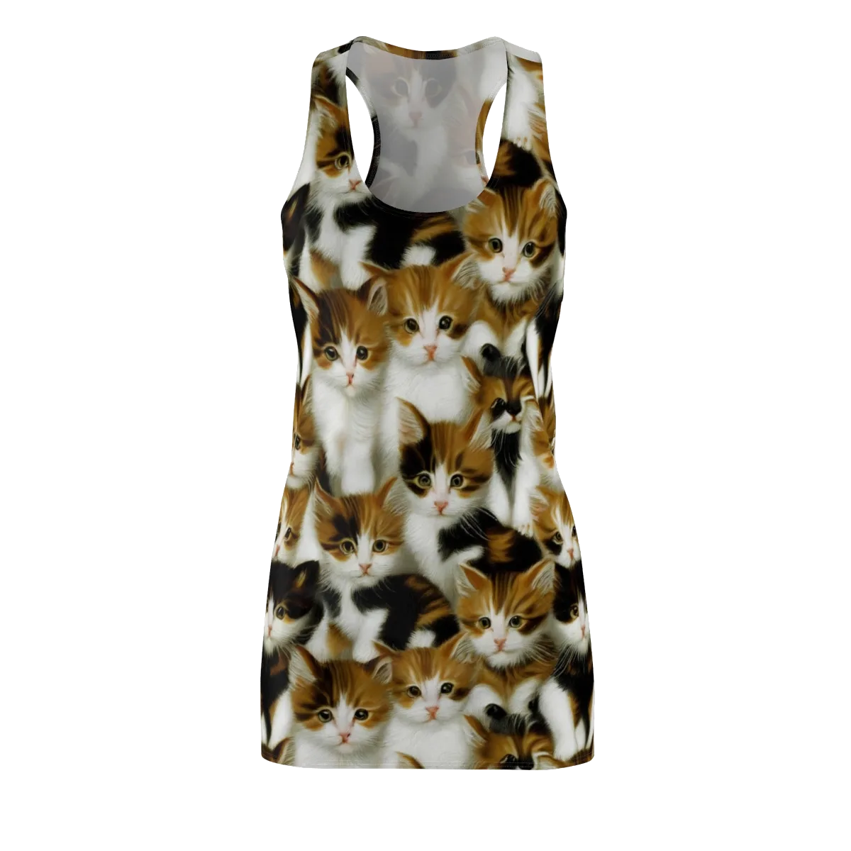 Cuddle Chaos on Racerback Dress — Front