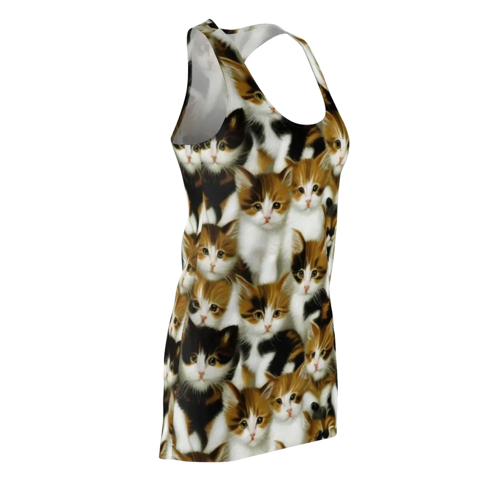 Cuddle Chaos on Racerback Dress — Front Side