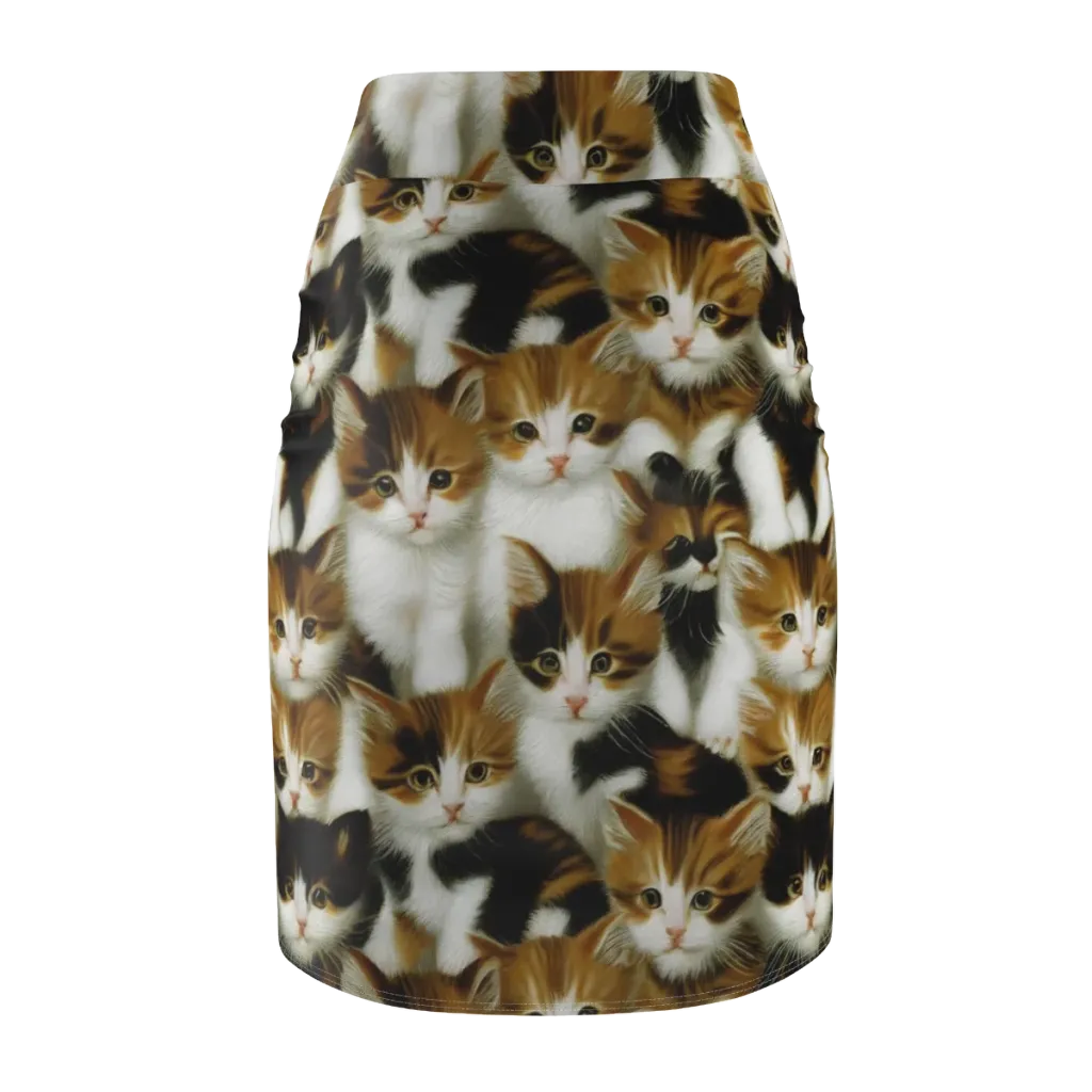 Cuddle Chaos on Pencil Skirt — Back